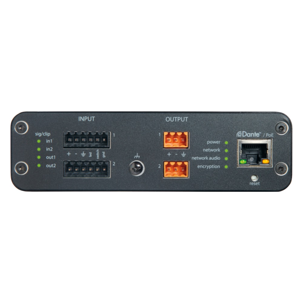SHURE ANI22-BLOCK Danteネットワークインターフェイス ユーロブロック端子 リア画像