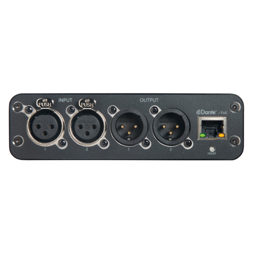 SHURE ANI22-XLR Danteネットワークインターフェイス XLR端子 リア画像