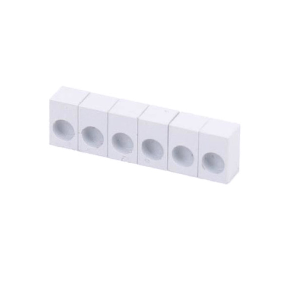 FU-Tone Titanium Saddle Insert Set WHITE ストリングロックインサートブロック 6個セット