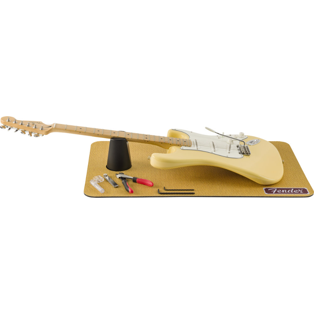 Fender フェンダー WORK MAT TWEED メンテナンスマット ストラトとメンテツール