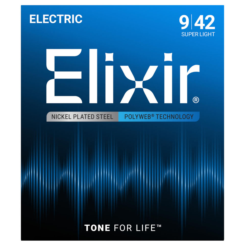 ELIXIR エリクサー 12000 2Pack POLYWEB Super Light 09-42 エレキギター弦 2セットパック