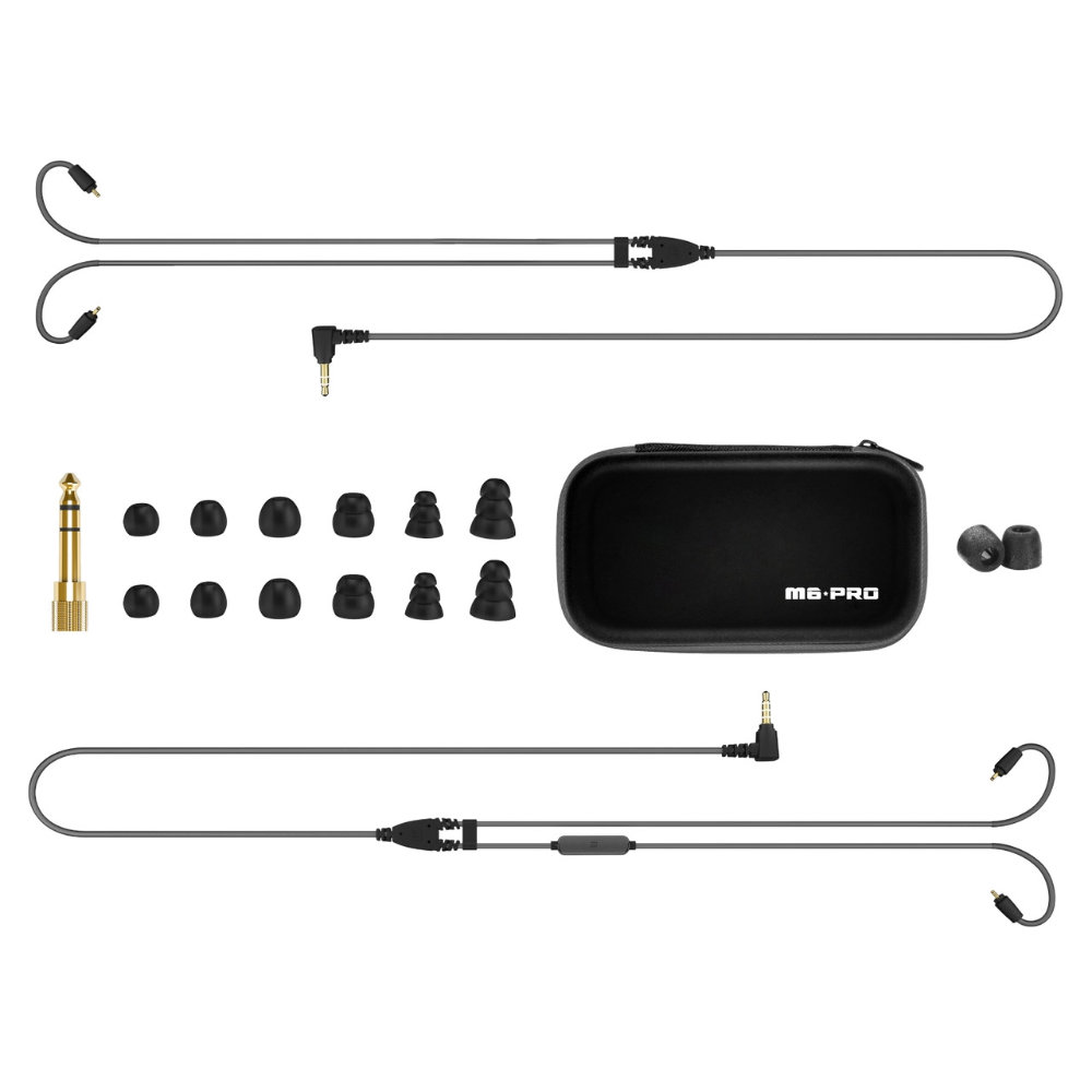 MEE audio ミーオーディオ M6 PRO 2nd Generation Black カナル型 有線イヤホン 製品内容