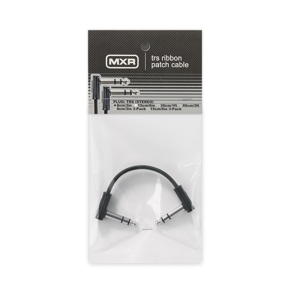 MXR DCISTR03R ribbon patch cable TRS 3IN 8cm パッチケーブル