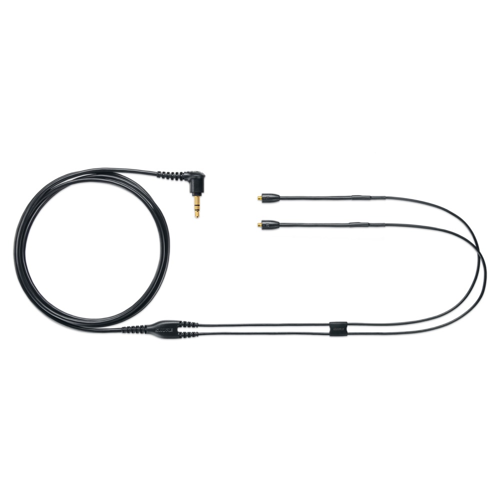 SHURE シュア EAC64BK 交換用イヤホンケーブル ブラック 金メッキ