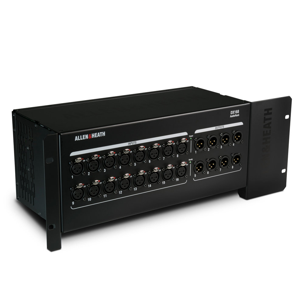 Allen & Heath アレンアンドヒース DX168 入出力拡張ユニット ラックマウント取り付け時のL→R正面