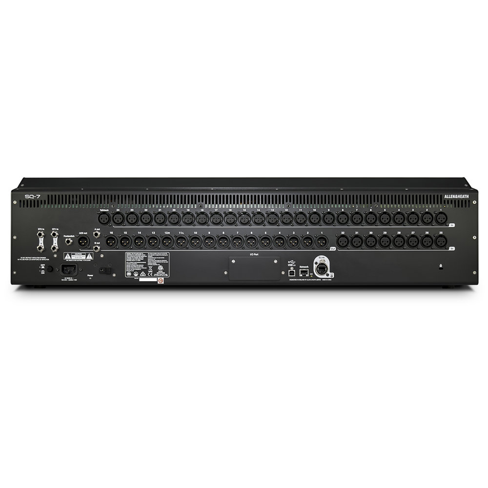 Allen & Heath アレンアンドヒース SQ-7 デジタルミキサー リアパネル画像