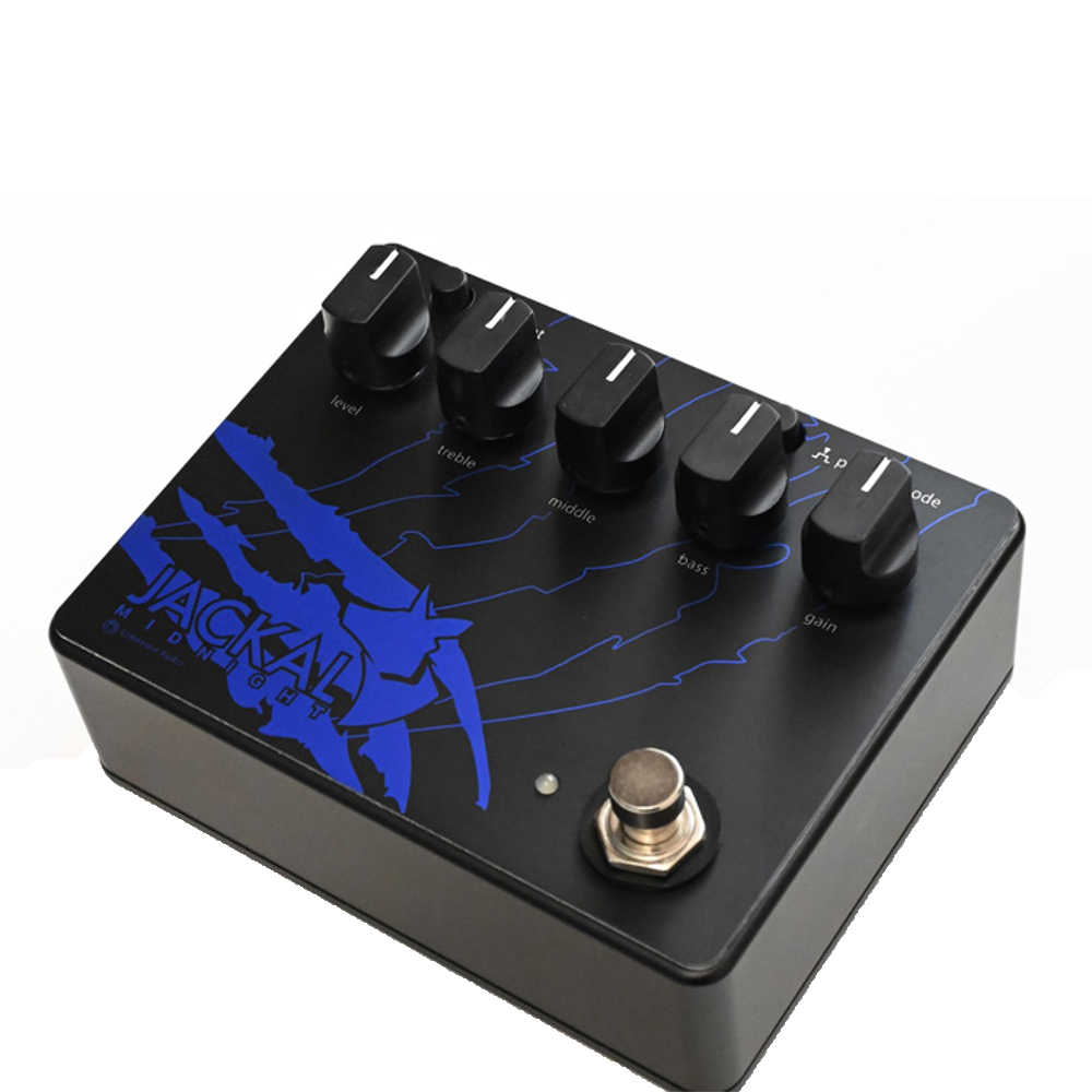 Limetone Audio ライムトーンオーディオ JACKAL MIDNIGHT ドライブペダル ギターベースエフェクター 本体斜画像