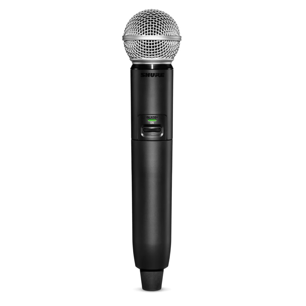 SHURE シュア GLXD24R+J/SM58-Z2 ボーカル用ワイヤレスシステム 2.4GHz帯 ハンドヘルド型送信機 ハーフラック型受信機 送信機画像