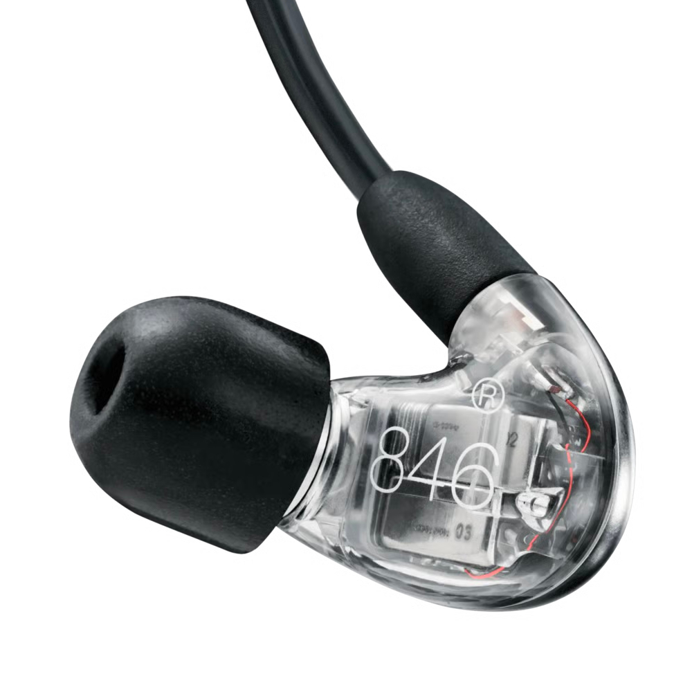 SHURE シュア SE846G2GT カナル型 MMCX着脱式高遮音性イヤホン イヤモニ インイヤーモニター グラファイトシルバー 本体裏画像