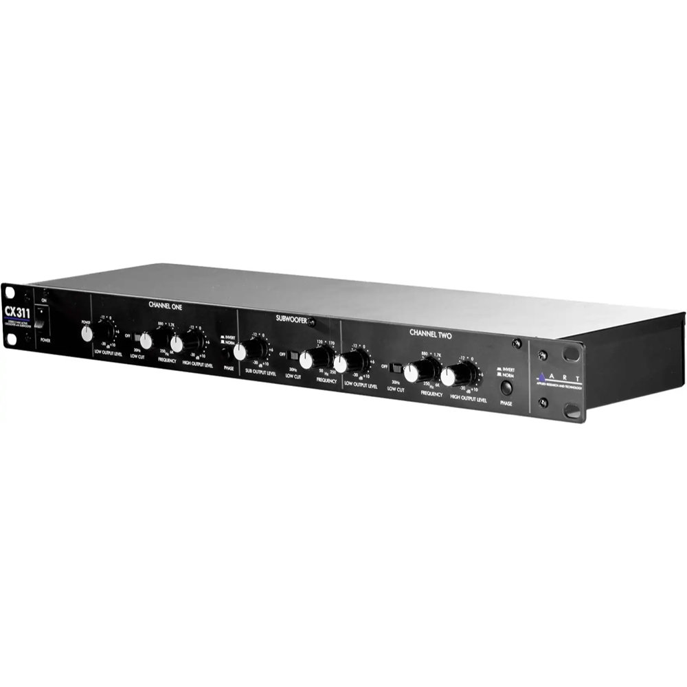 ART エーアールティー CX311 ステレオ2ウェイ・アクティブ・クロスオーバー、サブウーファー出力付き R→Lサイド