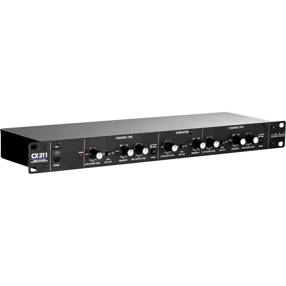 ART エーアールティー CX311 ステレオ2ウェイ・アクティブ・クロスオーバー、サブウーファー出力付き L→Rサイド