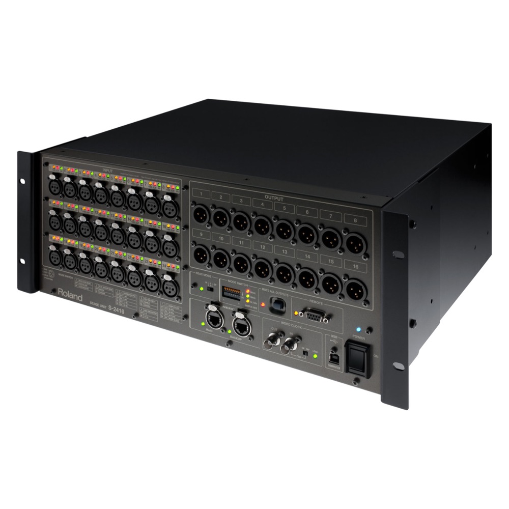 ROLAND ローランド S-2416 Digital Snake ステージユニット 斜めアングル画像