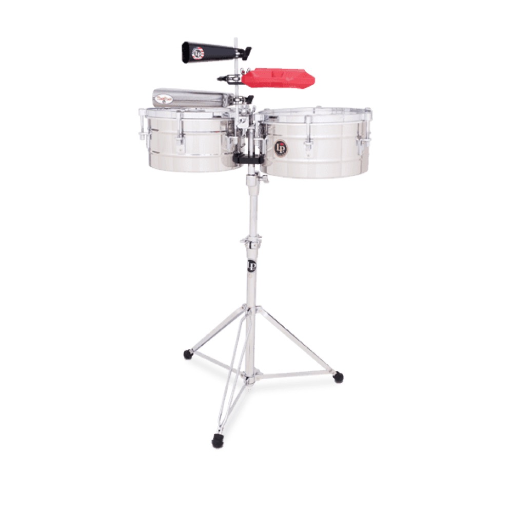 LP LP255-S TITO PUENTE 12" AND 13" TIMBALES Stainless Steel ティンバレス
