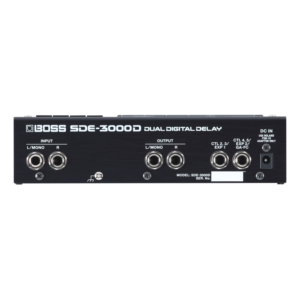 BOSS ボス SDE-3000D DUAL DIGITAL DELAY フロアペダル 端子挿入口 画像