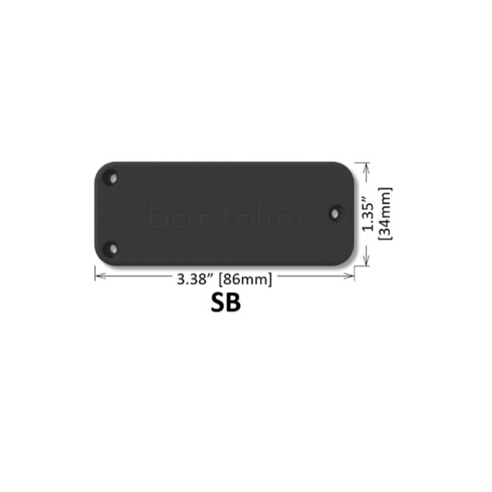 Bartolini バルトリーニ SB-92C-B P90 Warm Clean Humbucker エレキギターピックアップ 寸法図