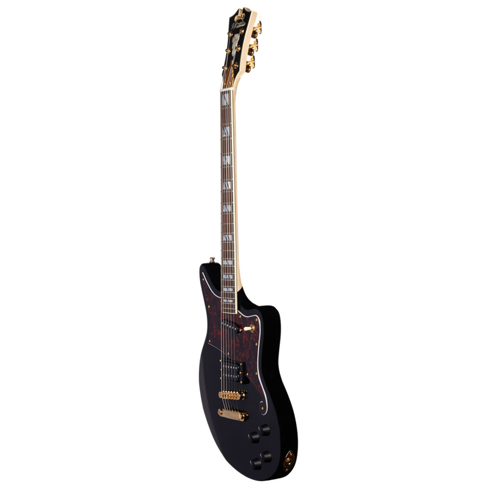 D’Angelico ディアンジェリコ Deluxe Bedford Black エレキギター ボディサイド