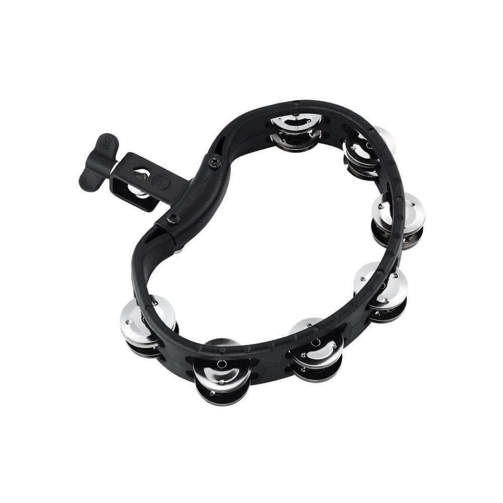 MEINL マイネル HTMT2BK タンバリン ABSフレーム+ステンレスシングル マウンタブルタンバリン BLACK ブラック 黒