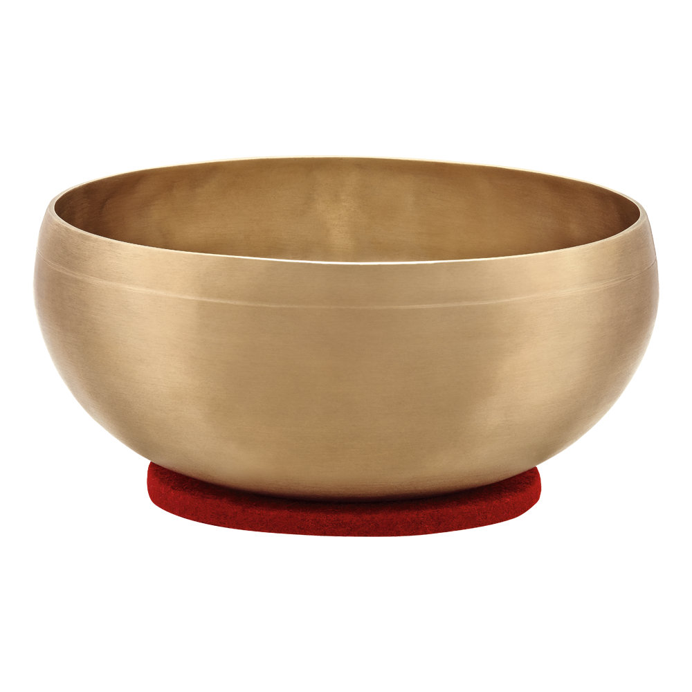 MEINL マイネル SB-FR-13 Singing Bowl Fel tRing シンギングボウル用フェルトリング シンギングボウルを乗せた状態