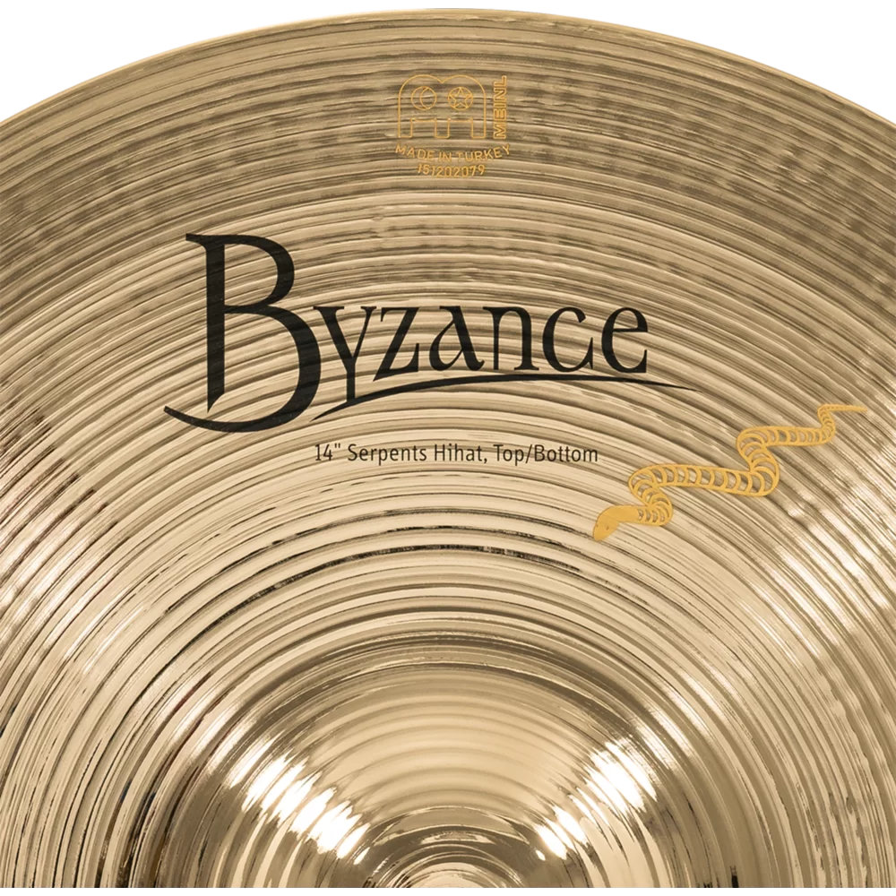 MEINL マイネル B14SH-B 14” Byzance Brilliant Derek Roddy’s signature cymbal Serpents Hihat ハイハット トップ＆ボトム トップ裏ロゴ