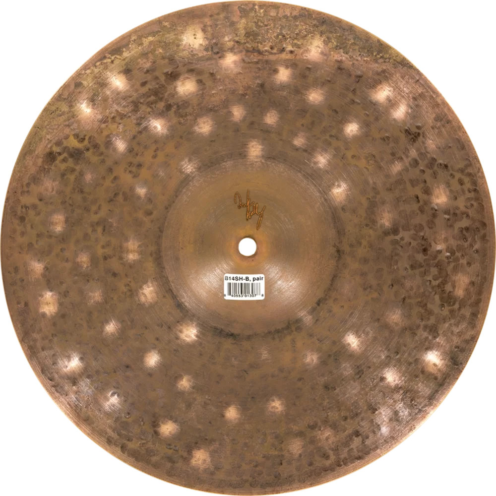 MEINL マイネル B14SH-B 14” Byzance Brilliant Derek Roddy’s signature cymbal Serpents Hihat ハイハット トップ＆ボトム ボトム裏正面
