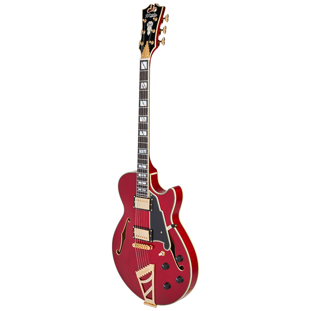 D’Angelico ディアンジェリコ Excel SS Trans Cherry エレキギター 本体後画像