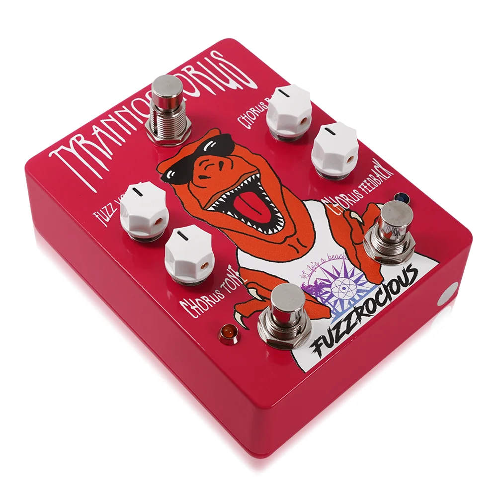 Fuzzrocious Pedals ファズロシャスペダルズ TYRANNOCHORUS コーラス ファズ エフェクター 斜めアングル画像