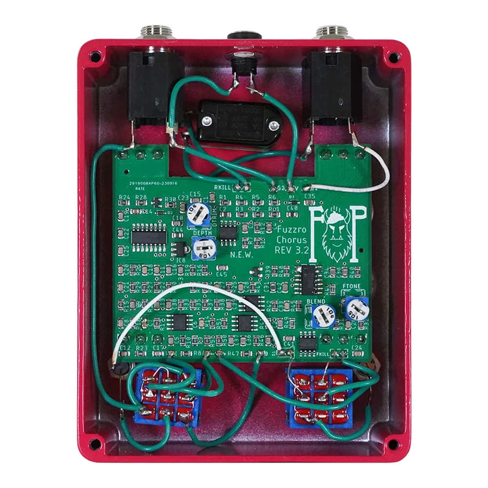 Fuzzrocious Pedals ファズロシャスペダルズ TYRANNOCHORUS コーラス ファズ エフェクター 内部画像
