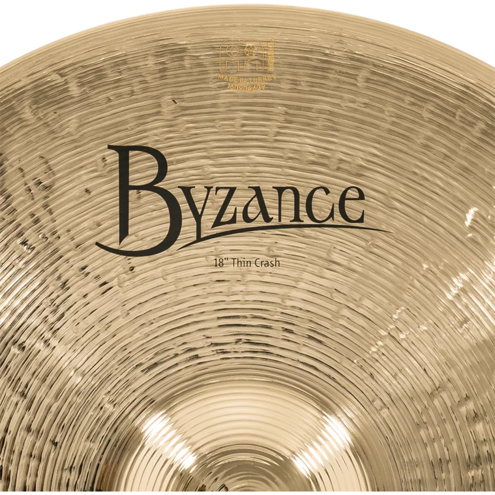 MEINL マイネル B18TC-B Byzance Brilliant 18” THIN Crash クラッシュシンバル ロゴ