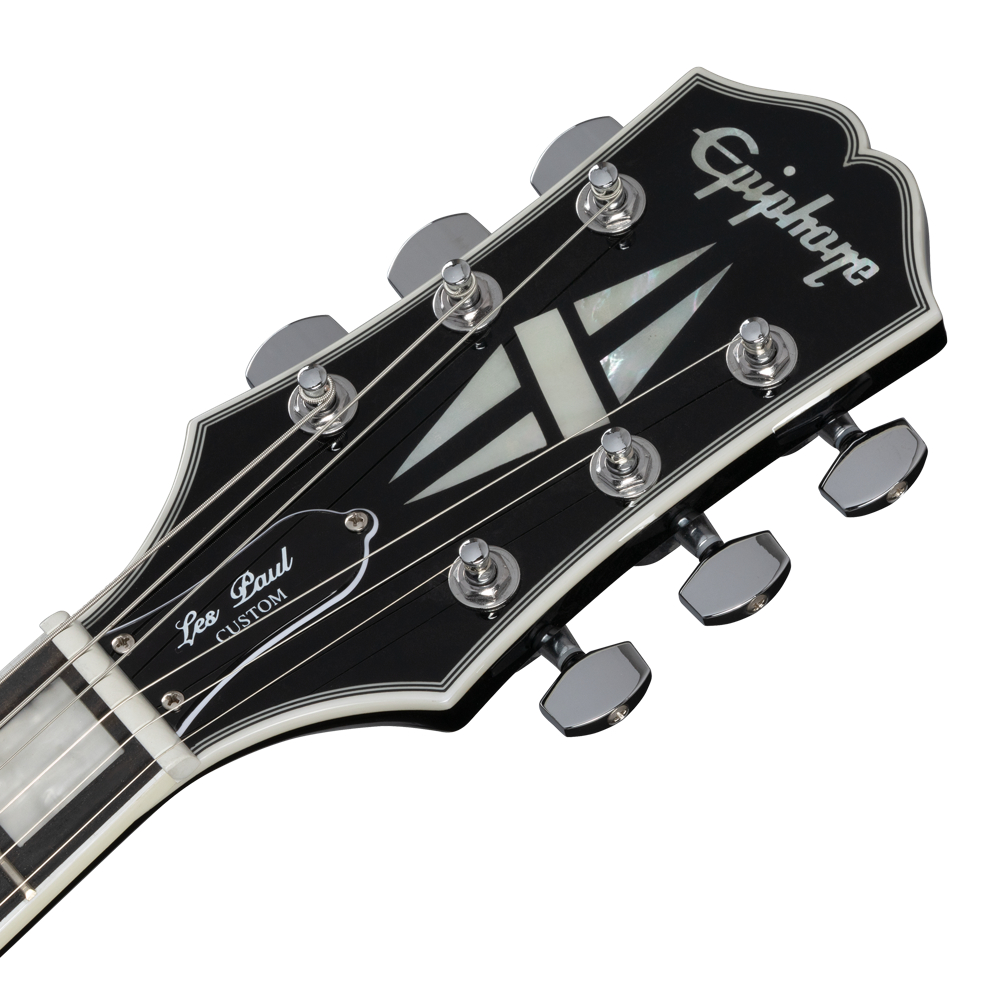 Epiphone エピフォン Adam Jones Les Paul Custom Art Collection Julie Heffernan’s Self-Portrait as Not Dead Yet エレキギター ヘッド画像
