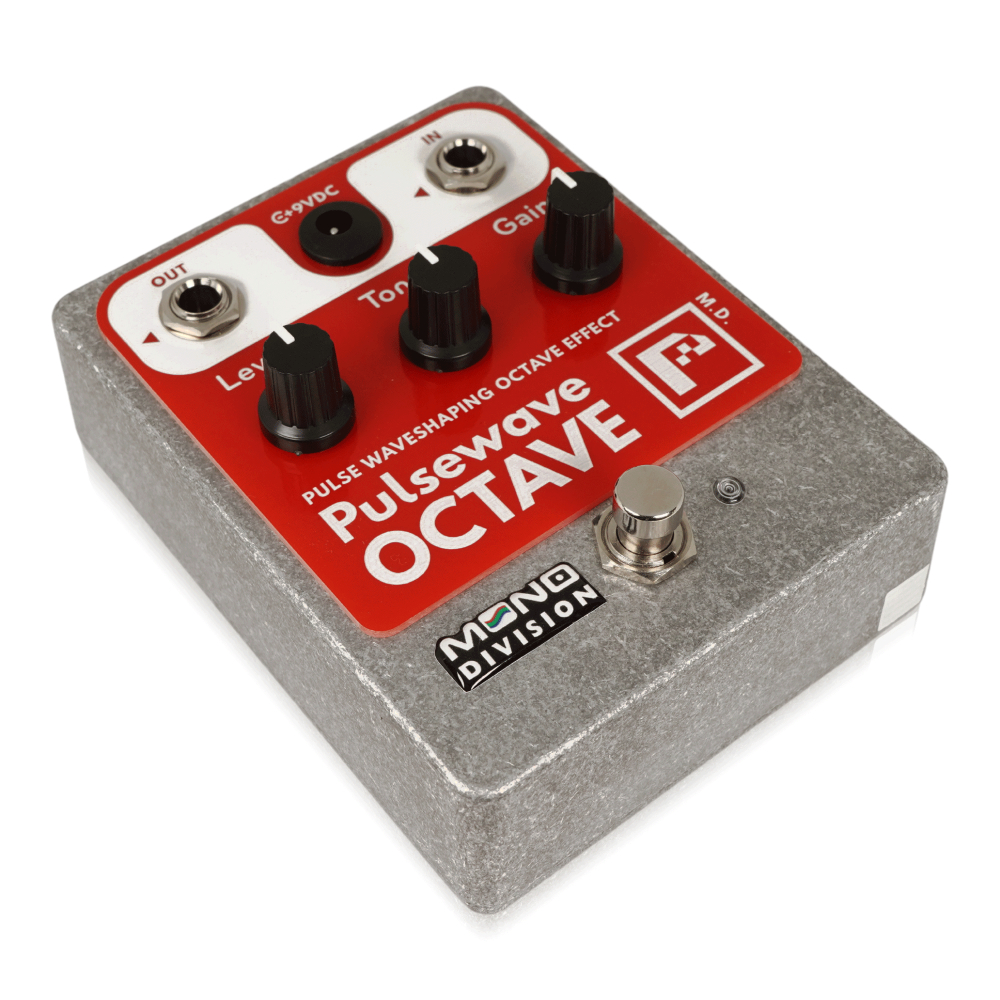 MONO DIVISION モノディビジョン PULSEWAVE OCTAVE オクターバー ギターエフェクター 斜めアングル画像
