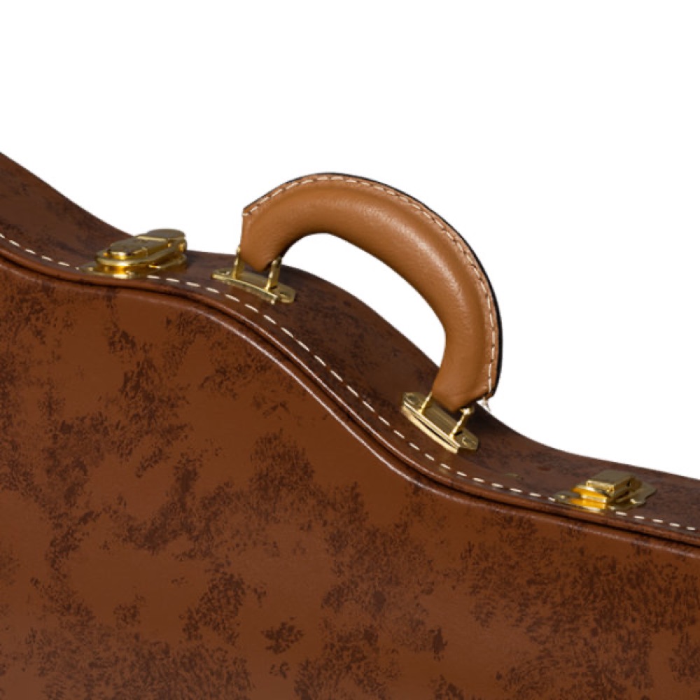 Gibson ギブソン ASLFTCASE-5L-335 Lifton Historic Brown/Pink Hardshell Case， ES-335 エレキギター用ハードケース レザーハンドル