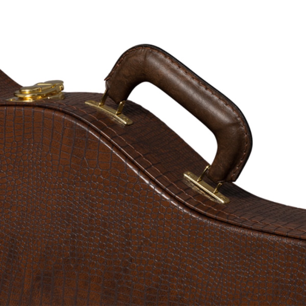 Gibson ギブソン ASLFTCASE-GTR-LPJ Lifton Historic ”Gator” Hardshell Case， Les Paul Jr. エレキギター用ハードケース レザーハンドル