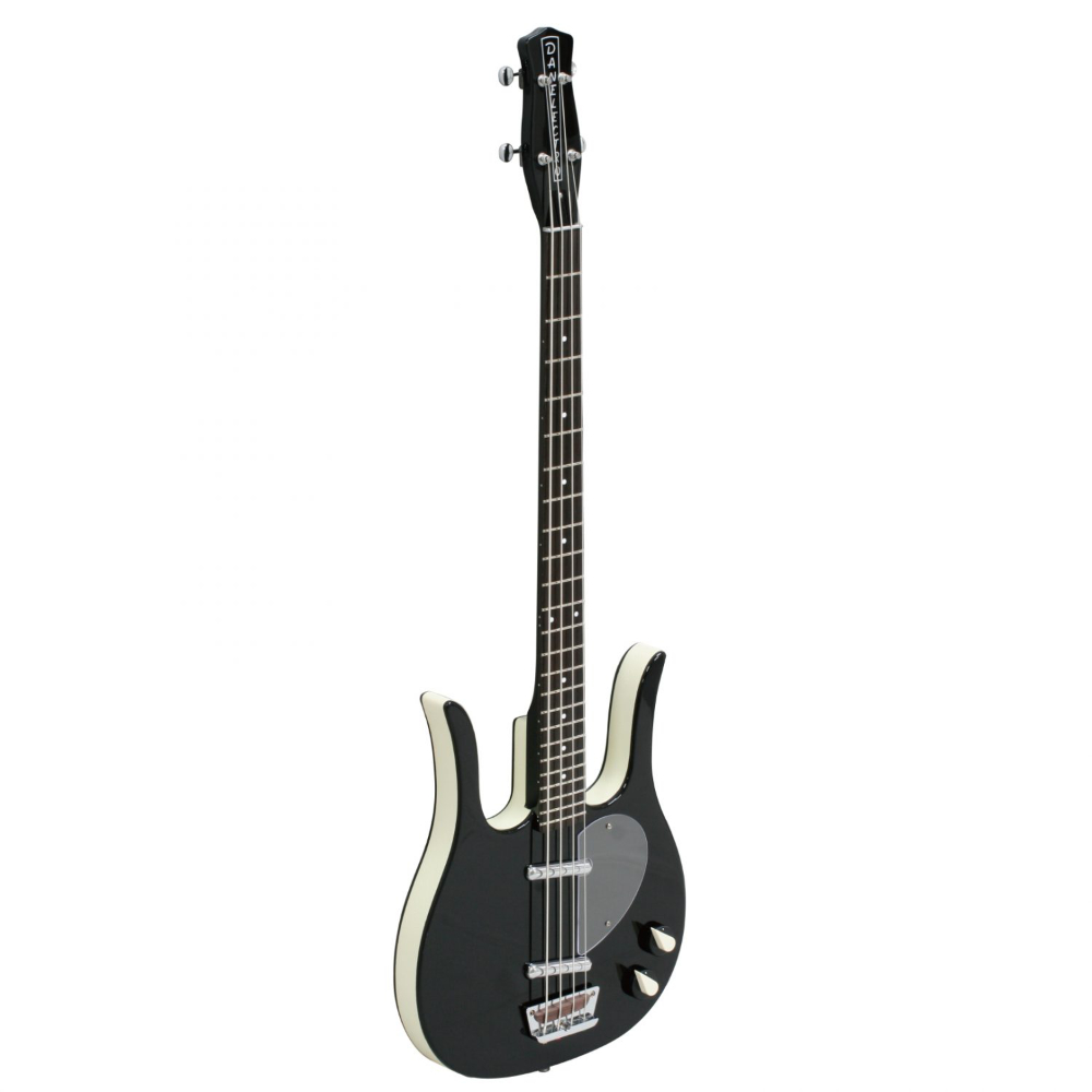 Danelectro ダンエレクトロ LONGHORN BASS BLK エレキベース 左斜めアングル画像