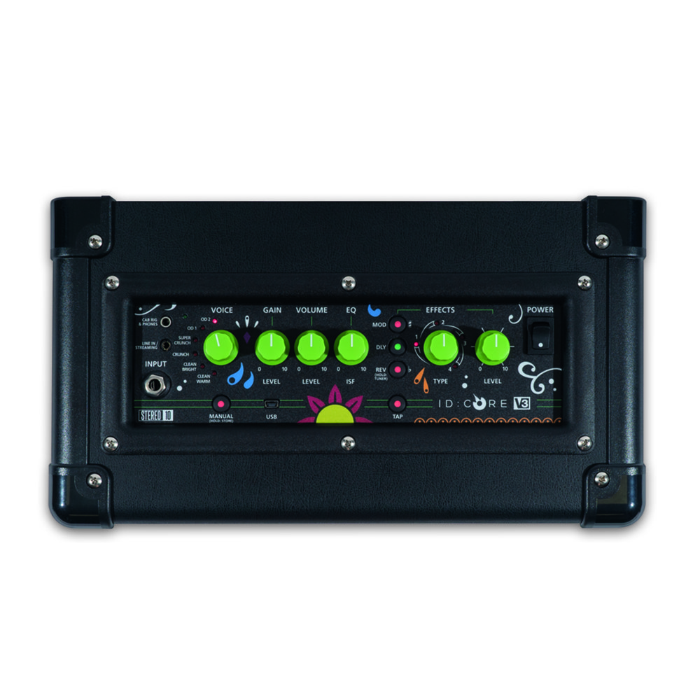 BLACKSTAR ID:Core 10 V3 Suger Skull 3 小型ギターアンプ コンボ スカル柄ペイント 限定カラー トップパネル