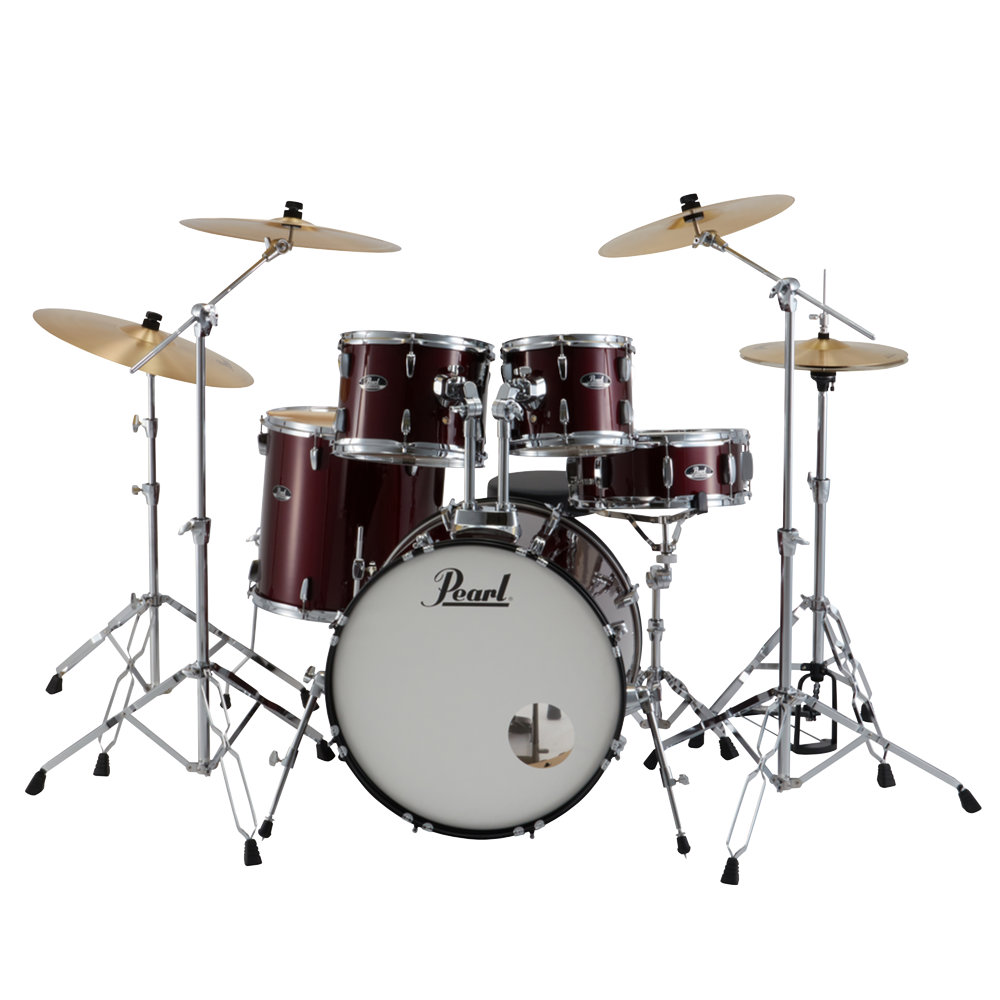 Pearl パール ROADSHOW RS525SCWN/C-2CS ＃33 Red Wine ドラムセット 2クラッシュバージョン