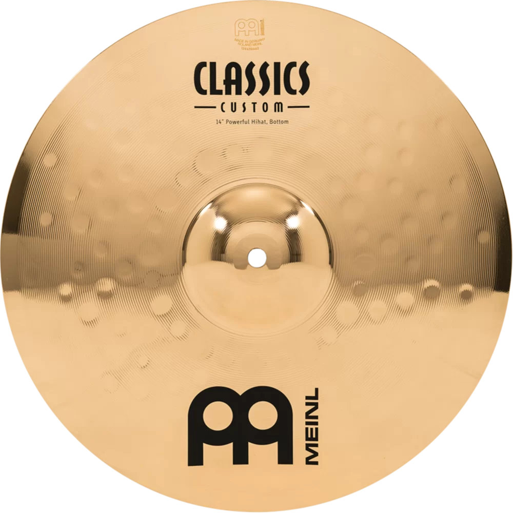 MEINL マイネル CC14PH-B Classics Custom Brilliant 14” POWERFUL Hihat ハイハット ペア ボトム表正面