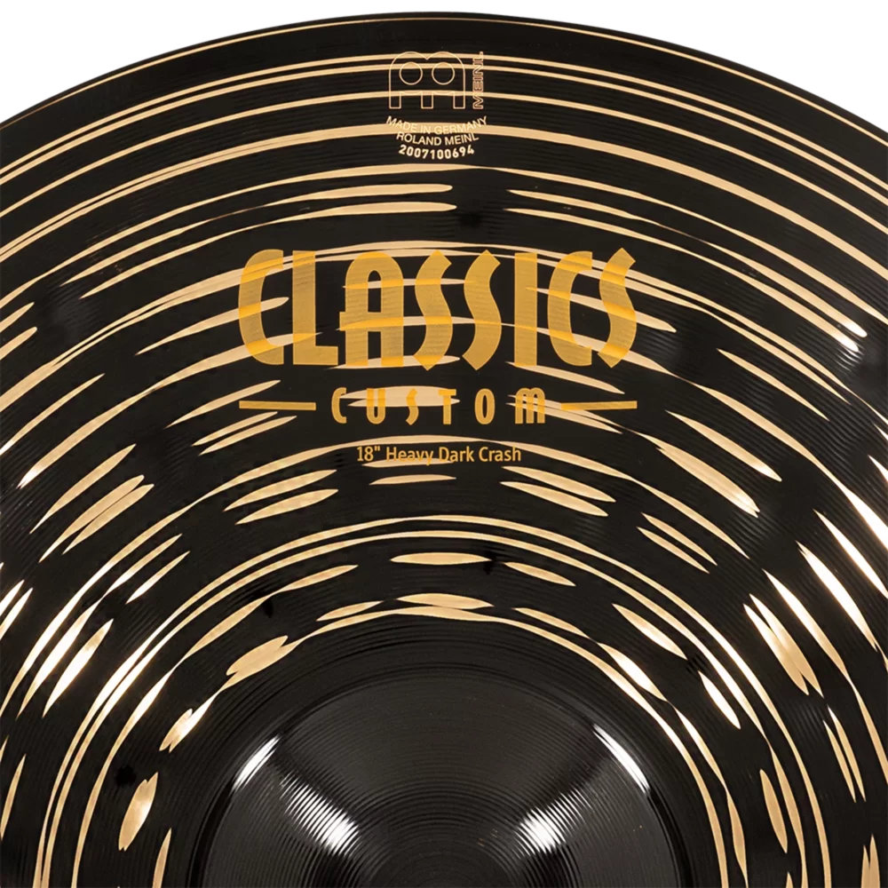 MEINL マイネル CC18HDAC Classics Custom Dark 18” Crash Heavy クラッシュシンバル 表ロゴ