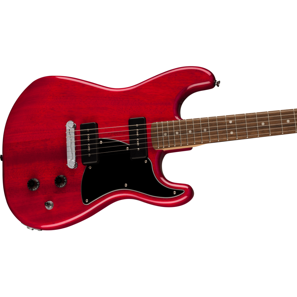 Squier スクワイヤー スクワイア Paranormal Strat-O-Sonic LRL BPG CRT エレキギター ストラトキャスター 斜めアングル画像
