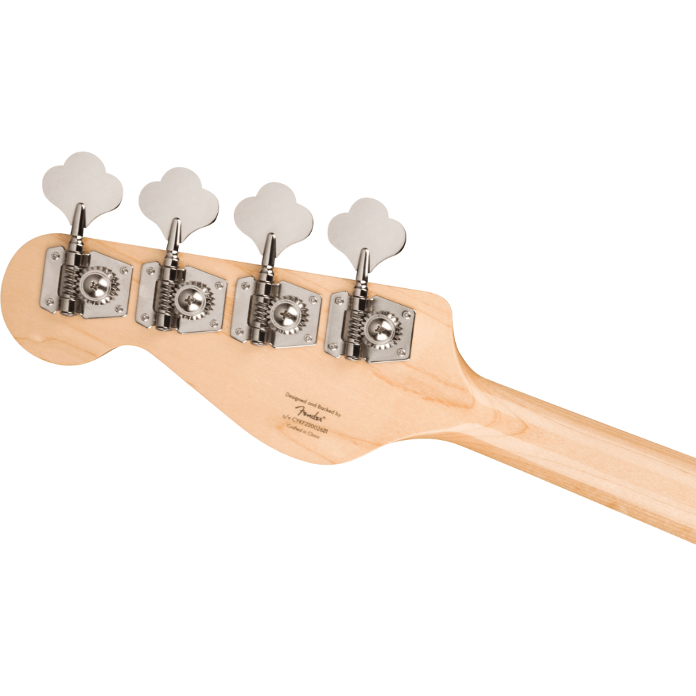 Squier スクワイヤー スクワイア Paranormal Rascal Bass HH Metallic Black エレキベース ヘッドバック画像