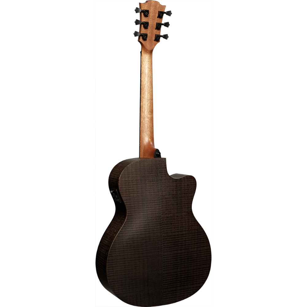 LAG GUITARS ラグギターズ LAG SAUVAGE-L-ACE レフティー 左利き用 サベージシリーズ オーディトリアム カッタウェイ エレアコ ブランコウッド（FSC認証材）使用 アコースティックギター ボディバック画像