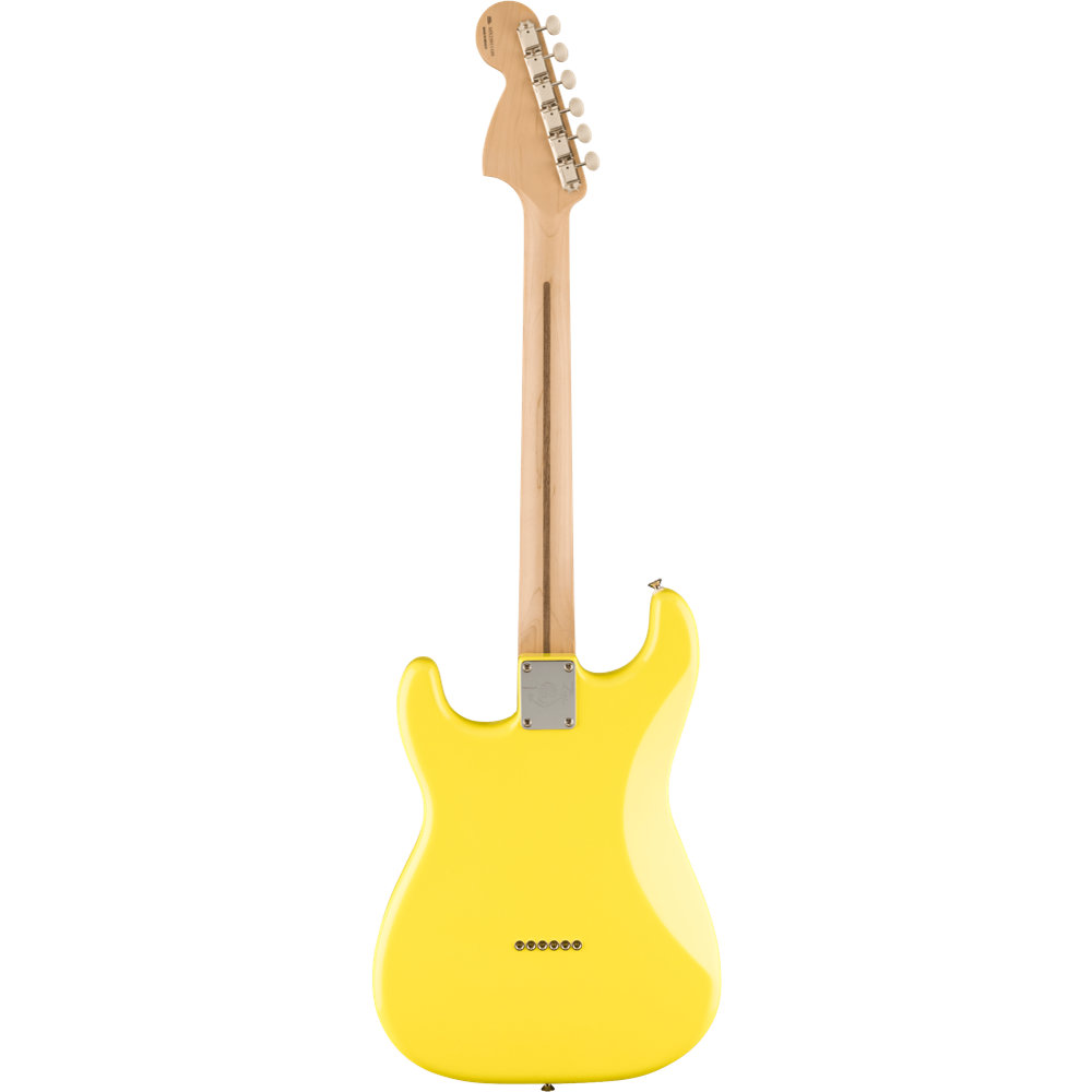 Fender フェンダー Limited Edition Tom Delonge Stratocaster， Rosewood Fingerboard， Graffiti Yellow ストラトキャスター エレキギター ボディバック