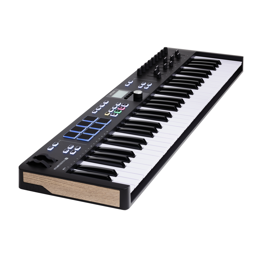 ARTURIA アートリア KeyLab Essential 61 mk3 BK 61鍵 MIDIキーボード Analog Lab Vなど豊富なバンドルソフトつき キーラボエッセンシャル サイド画像