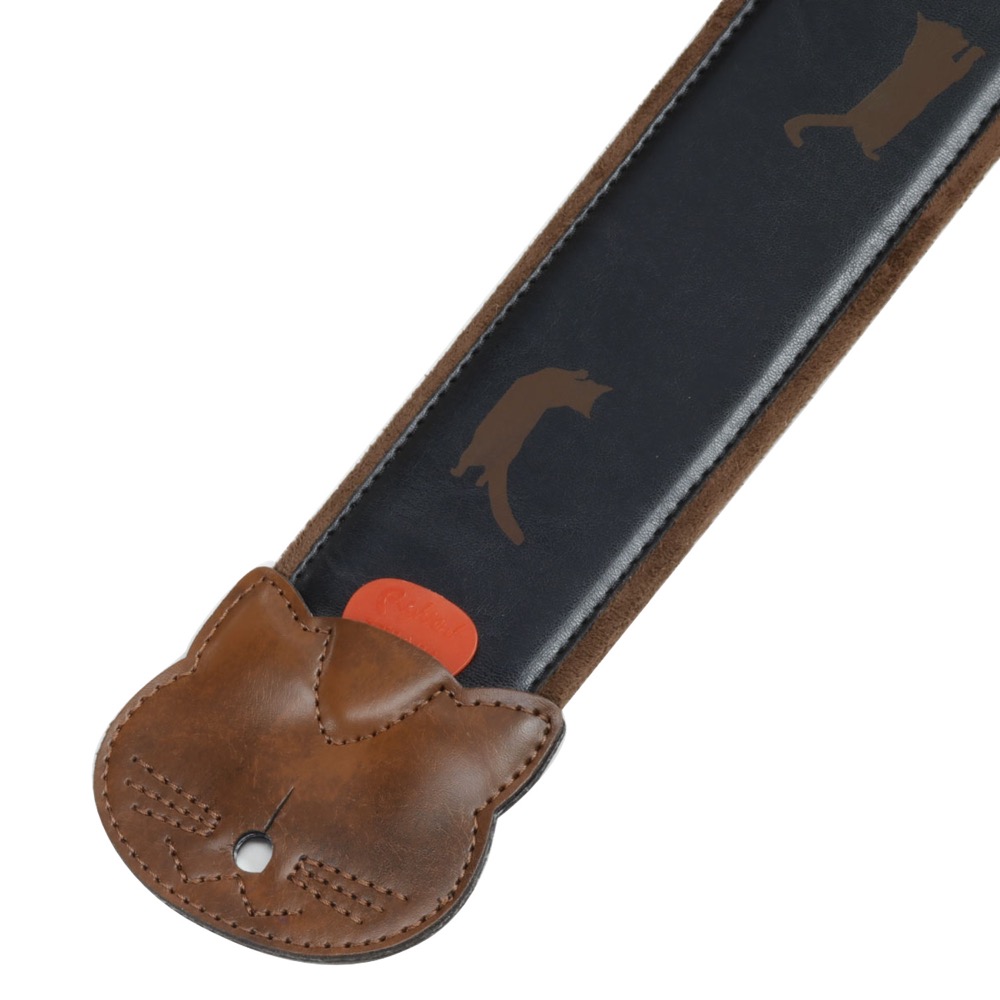 Righton! STRAPS ライトオン ストラップ YOJINEKO ESPRESSO BLACK ギターベースストラップ ギターベースストラップ ピック 画像
