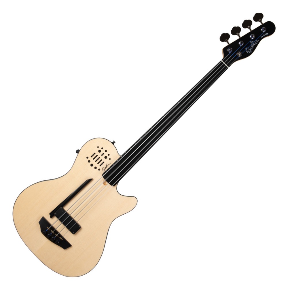 Godin ゴダン A4 Ultra Natural Fretless A/E エレクトリック セミアコースティックベース