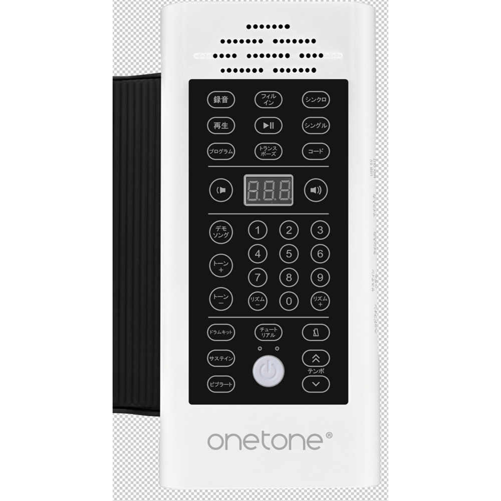 ONETONE ワントーン OTRP-88 ロールピアノ 88鍵盤 サスティンペダル付き クルクル巻いてコンパクトに収納できるポータブルピアノ コントロール画像