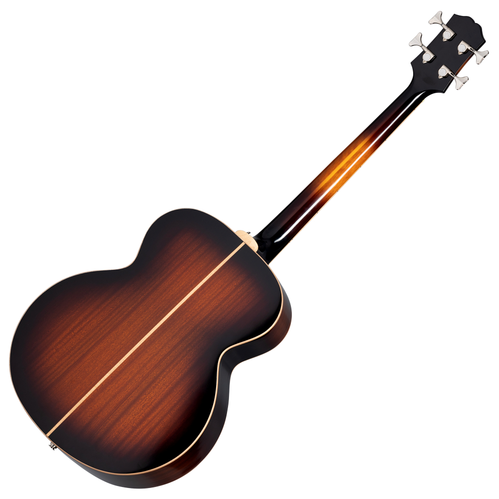 Epiphone エピフォン  El Capitan J-200 Studio Bass Aged Vintage Sunburst アコースティックベース 本体裏画像