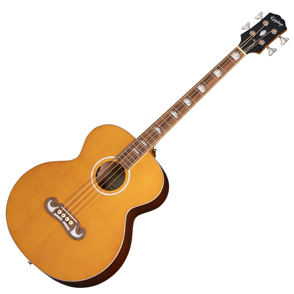 Epiphone エピフォン El Capitan J-200 Studio Bass Aged Vintage Natural アコースティックベース