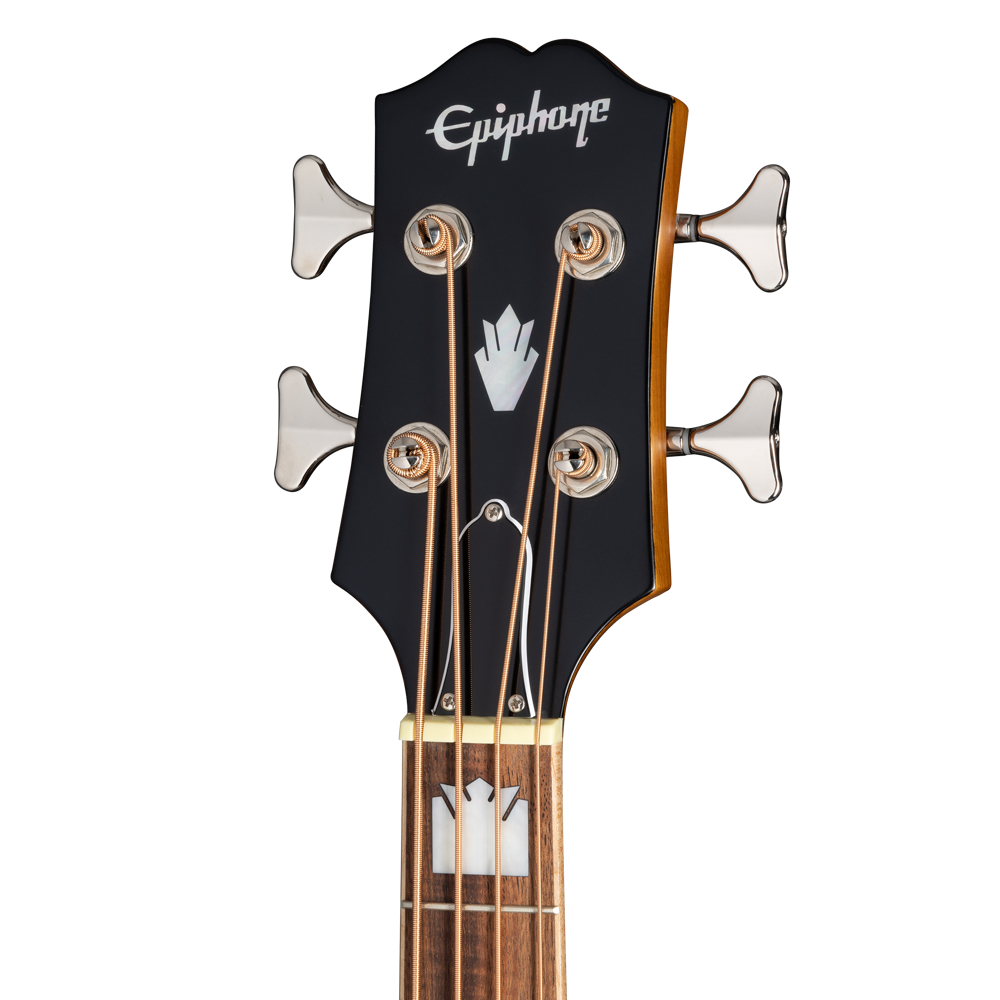 Epiphone エピフォン El Capitan J-200 Studio Bass Aged Vintage Natural アコースティックベース ヘッド画像