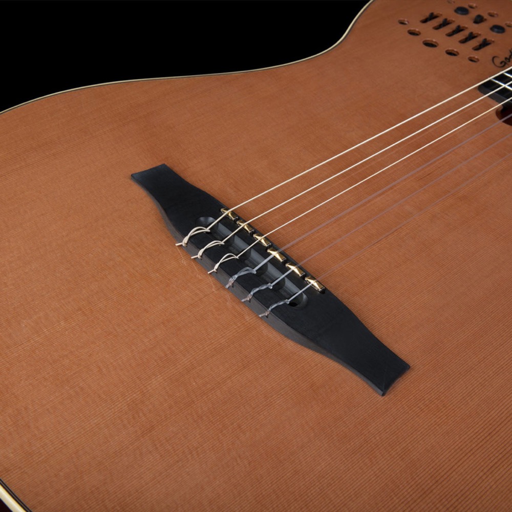 Godin ゴダン Multiac Grand Concert SA Natural HG ナイロン弦 エレガットギター ブリッジ画像