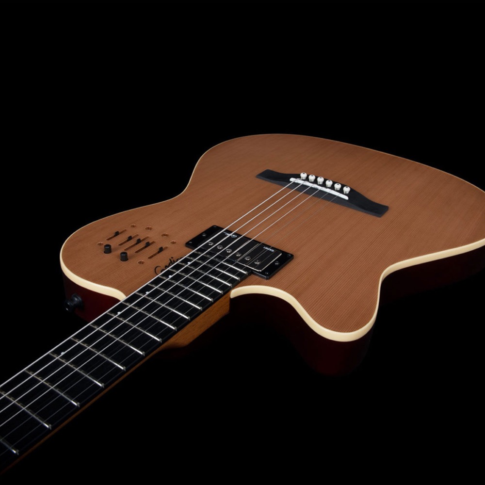 Godin ゴダン A6 ULTRA Natural SG Left-Handed レフトハンドモデル エレクトリックアコースティックギター ネック画像